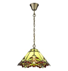 Подвесная люстра Тиффани Velante 863-826-01 бронза E27 1*40Вт