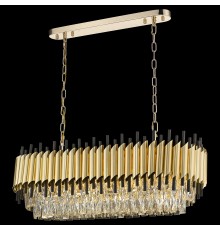 Хрустальная люстра Wertmark WE138.14.403 Cartuccia E14 40 Вт матовое золото, черный