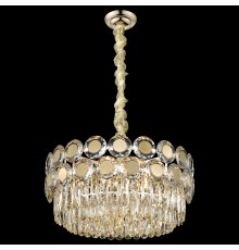 Хрустальная люстра Wertmark WE134.12.303 Claudia E14 40 Вт белое золото, прозрачный