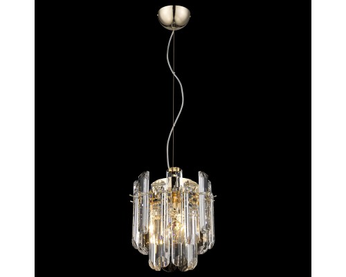 Люстра хрусталь Wertmark WE107.01.303 Lazzara золото E14 40 Вт