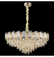 Люстра подвесная Wertmark WE114.18.303 MALVINA E14 18*40 Вт золото, бирюзовый