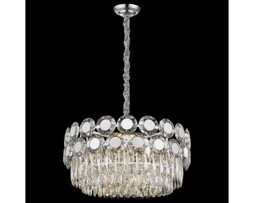 Люстра хрусталь Wertmark WE134.12.103 Claudia хром E14 40 Вт