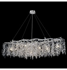 Люстра хрустальная Wertmark Damiana WE184.15.223 матовый никель 15*40Вт