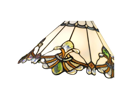 Подвесная люстра Тиффани Velante 863-806-01 бронза E27 1*40Вт