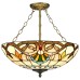 Подвесная люстра Тиффани Velante 830-807-03 бронза E27 3*60Вт