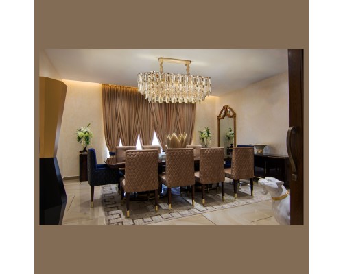 Люстра хрусталь Wertmark WE108.12.303 Liliana золото E14 40 Вт