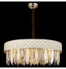 Хрустальная люстра Wertmark WE143.19.303 Ornella E14 40 Вт белое золото, прозрачный, дымчатый, янтарный