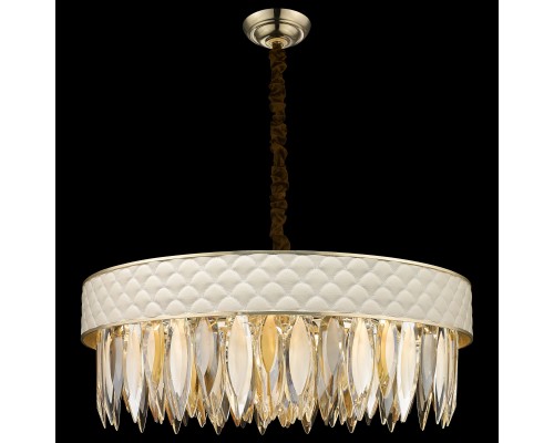 Хрустальная люстра Wertmark WE143.19.303 Ornella E14 40 Вт белое золото, прозрачный, дымчатый, янтарный