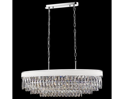 Хрустальная люстра Wertmark WE136.12.103 Clarissa E14 40 Вт хром, белый