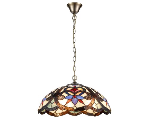 Люстра подвесная Tiffany Velante 826-806-03 E27 3*60 Вт бронза