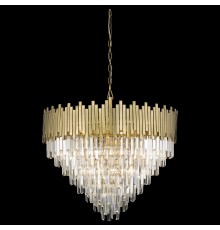 Люстра хрусталь Wertmark WE137.21.503 Calogera бронза E14 40 Вт