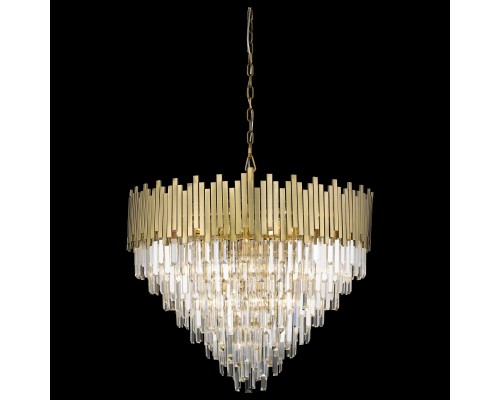 Люстра хрусталь Wertmark WE137.21.503 Calogera бронза E14 40 Вт