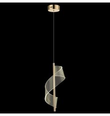 Люстра подвесная светодиодная Wertmark WE452.01.303 HILDA LED 1*14 Вт золото 3200К