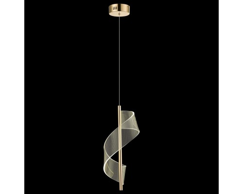 Люстра подвесная светодиодная Wertmark WE452.01.303 HILDA LED 1*14 Вт золото 3200К