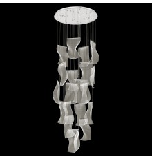 Люстра каскадная Wertmark WE451.20.103 Hanna хром LED 200 Вт 3000К