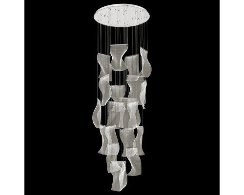 Люстра каскадная Wertmark WE451.20.103 Hanna хром LED 200 Вт 3000К