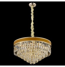 Хрустальная люстра Wertmark WE136.15.303 Clarissa E14 40 Вт золото, абрикосовый