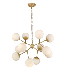 Подвесная люстра Wertmark WE236.12.403 Bolita E27 60 Вт шампанское, белый