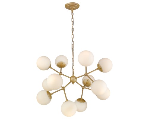 Подвесная люстра Wertmark WE236.12.403 Bolita E27 60 Вт шампанское, белый