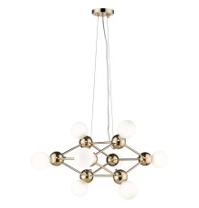 Подвесная люстра Wertmark WE234.08.303 Gitter E27 60 Вт белое золото