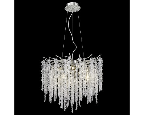 Люстра подвесная Wertmark WE185.09.203 DACIANA G9 9*40 Вт матовый никель