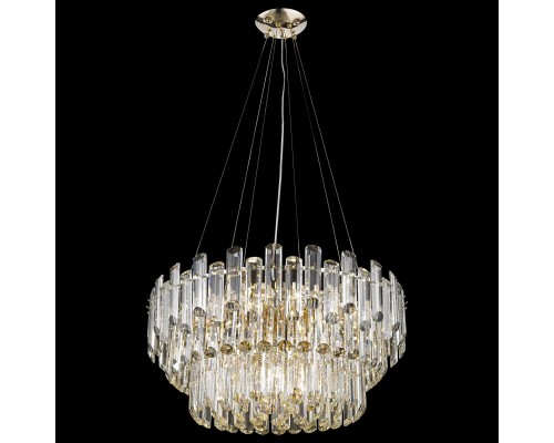 Хрустальная люстра Wertmark WE107.12.303 Lazzara E14 40 Вт золото, прозрачный