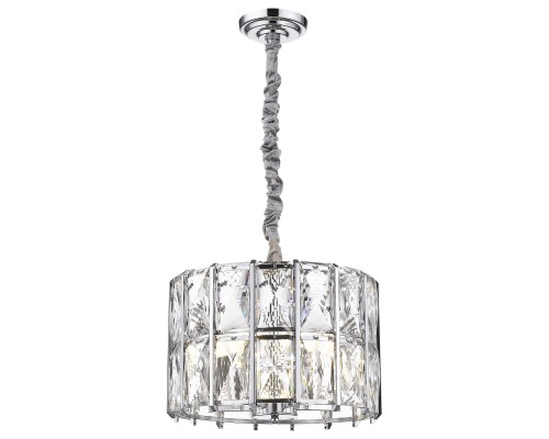 Хрустальная люстра Wertmark WE148.05.103 Karlin E14 40 Вт хром, прозрачный