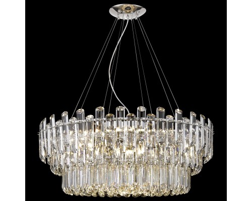 Хрустальная люстра Wertmark WE107.15.123 Lazzara E14 40 Вт никель, прозрачный