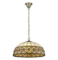 Подвесная люстра Тиффани Velante 859-806-03 бронза E27 3*60Вт