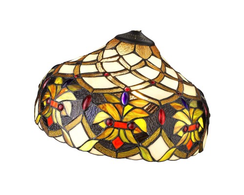 Подвесная люстра Тиффани Velante 831-806-02 бронза E27 2*60Вт