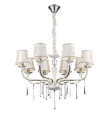 Подвесная люстра Wertmark WE392.08.003 Adelina E14 40 Вт белый, хром