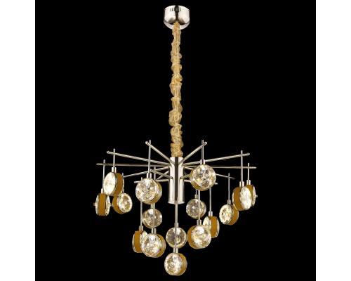 Подвесная светодиодная люстра Wertmark WE240.16.303 Mattia LED 144 Вт 3000K золото, абрикосовый