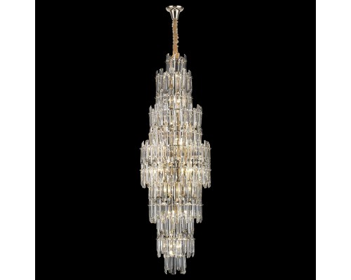 Хрустальная люстра Wertmark WE107.23.303 Lazzara E14 40 Вт золото, прозрачный