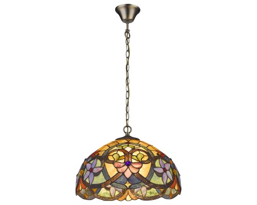 818-806-02 VELANTE Ð¡ÑÐ¸Ð»Ñ Tiffany ÑÐ²ÐµÑÐ¸Ð»ÑÐ½Ð¸Ðº Ð¿Ð¾Ð´Ð²ÐµÑÐ½Ð¾Ð¹, E27, 2x60W