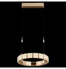 Люстра подвесная светодиодная Wertmark WE458.01.303 VERA LED 50 Вт золото 3000-3500-4000К с пультом