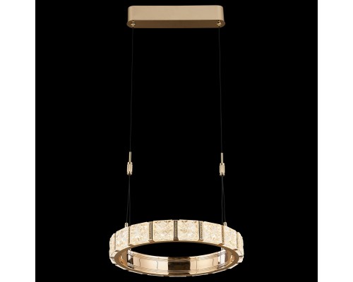 Люстра подвесная светодиодная Wertmark WE458.01.303 VERA LED 50 Вт золото 3000-3500-4000К с пультом