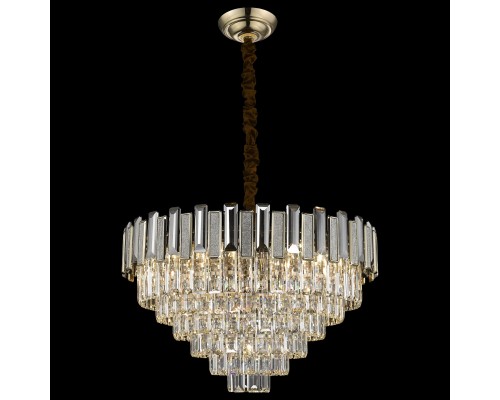 Хрустальная люстра Wertmark WE131.13.303 Candida E14 40 Вт кофейное золото, прозрачный