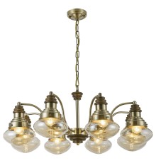 Подвесная люстра Velante 306-503-08 E27 60 Вт бронза, дуб