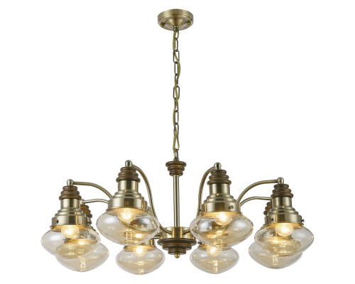 Подвесная люстра Velante 306-503-08 E27 60 Вт бронза, дуб