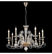 Подвесная люстра Wertmark WE174.08.303 Nadina золото, прозрачный E14 40 Вт