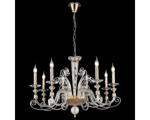 Подвесная люстра Wertmark WE174.08.303 Nadina золото, прозрачный E14 40 Вт