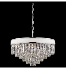 Хрустальная люстра Wertmark WE136.15.103 Clarissa E14 40 Вт хром, белый