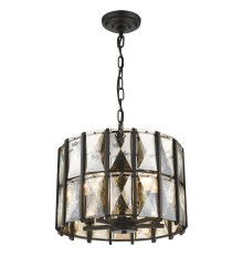 Хрустальная люстра Wertmark WE148.05.023 Karlin E14 40 Вт черный, янтарный