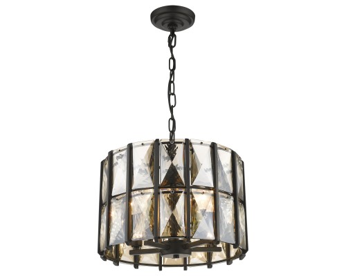 Хрустальная люстра Wertmark WE148.05.023 Karlin E14 40 Вт черный, янтарный