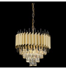 Хрустальная люстра Wertmark WE138.09.403 Cartuccia E14 40 Вт матовое золото, черный