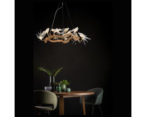 Люстра подвесная светодиодная Wertmark WE183.14.503 VIVIANA LED 14*2 Вт античная медь 3000K