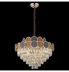 Хрустальная люстра Wertmark WE145.13.303 Oriana E14 40 Вт золото, коричневый, бежевый, прозрачный