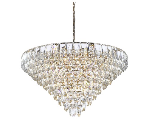 Хрустальная люстра Wertmark WE106.29.103 Lavinia E14 40 Вт белое золото