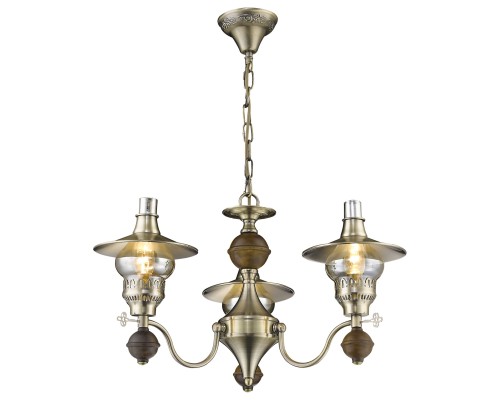 Подвесная люстра Velante 305-503-03 бронза, дуб