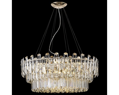 Хрустальная люстра Wertmark WE107.15.323 Lazzara E14 40 Вт золото, прозрачный